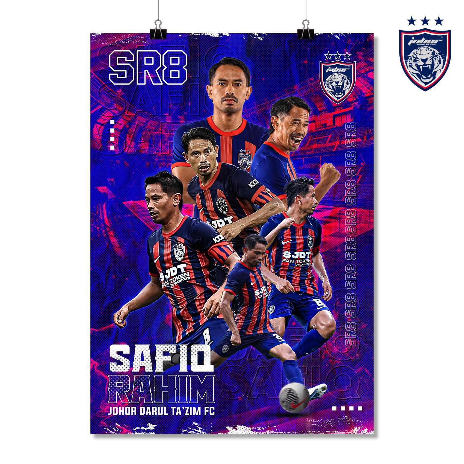 JDT Poster – Safiq Rahim #8 (2024/25 Edition)